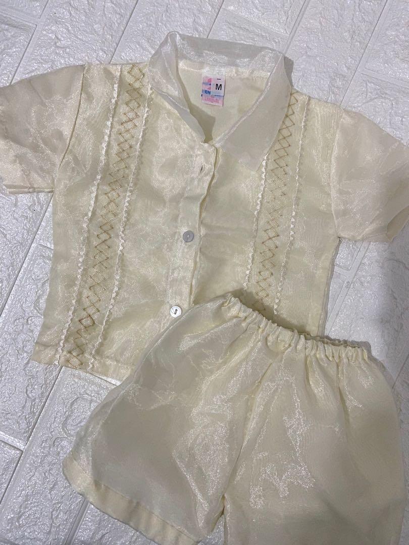 Barong top and shorts (Category: Babies & Kids Fashion) located in Paranaque City. Submitted by kdlopez (Listing ID 274014624, Image 1). Description: .