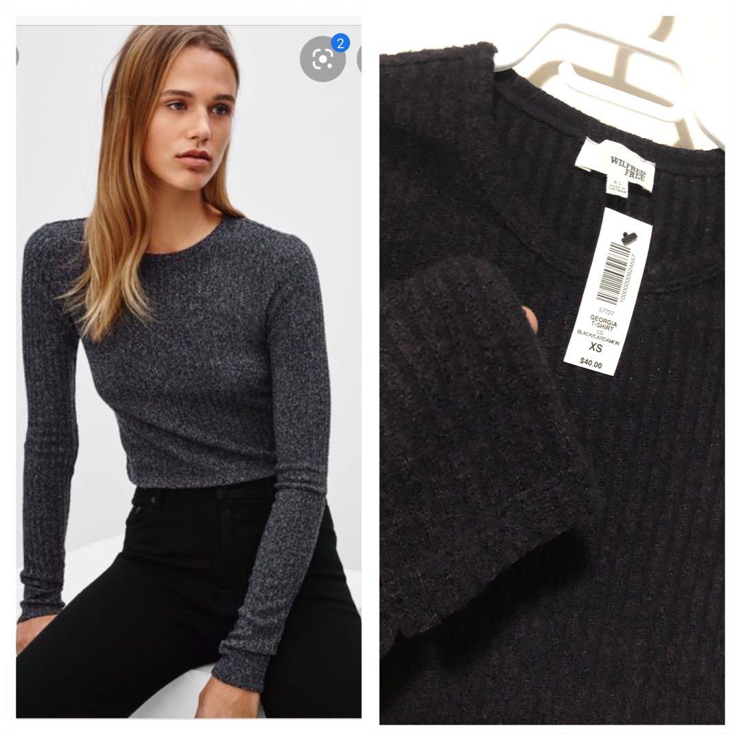 size medium / wilfred free daria pant / black / aritzia, Women's Fashion,  Clothes on Carousell