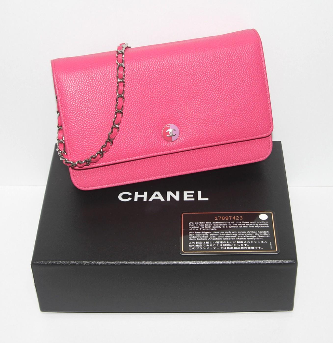 Chanel Pink Caviar WOC (GHW), Luxury, Bags & Wallets on Carousell
