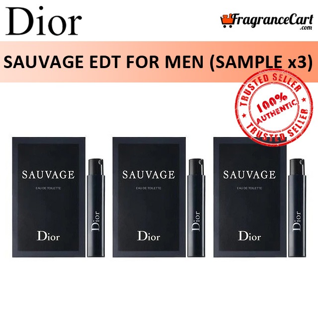 Christian Dior Sauvage Edt For Men 1ml Sample Spray Vial X3 Eau De Toilette Christiandior Savage Black Brand New 100 Authentic Perfume Fragrance Health Beauty Perfumes Deodorants On Carousell