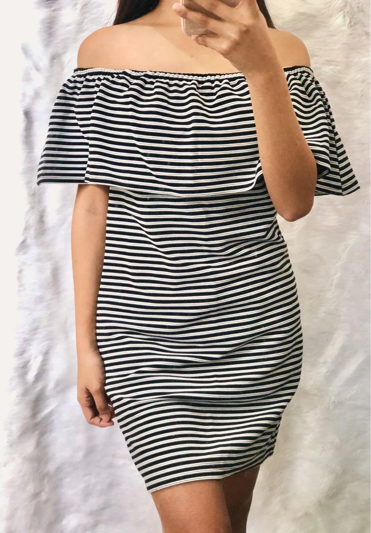 Cotton on off shoulder dress cheap
