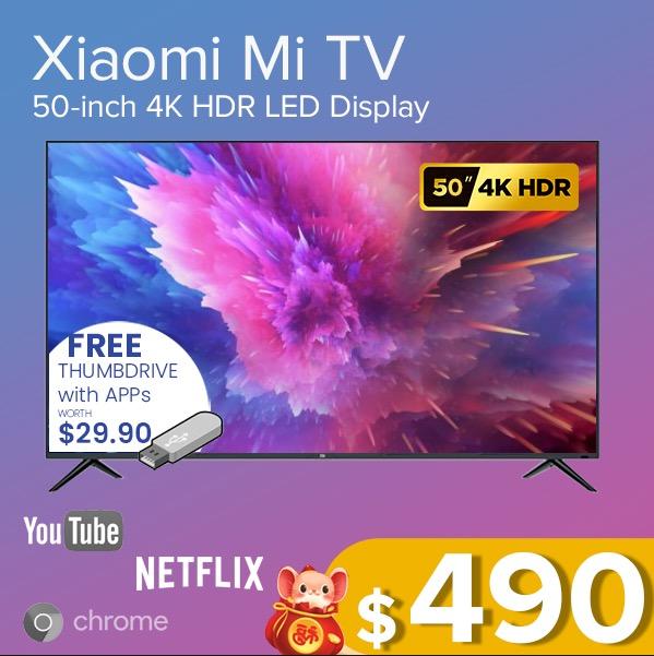 Crazy Cny Sale Xiaomi 4s 50 Tv 1 Year Warranty Home Appliances Tvs Entertainment Systems On Carousell