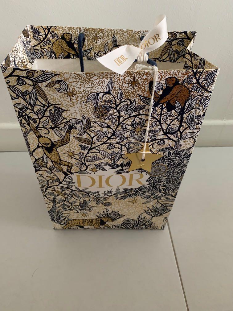 Dior paper hotsell bag