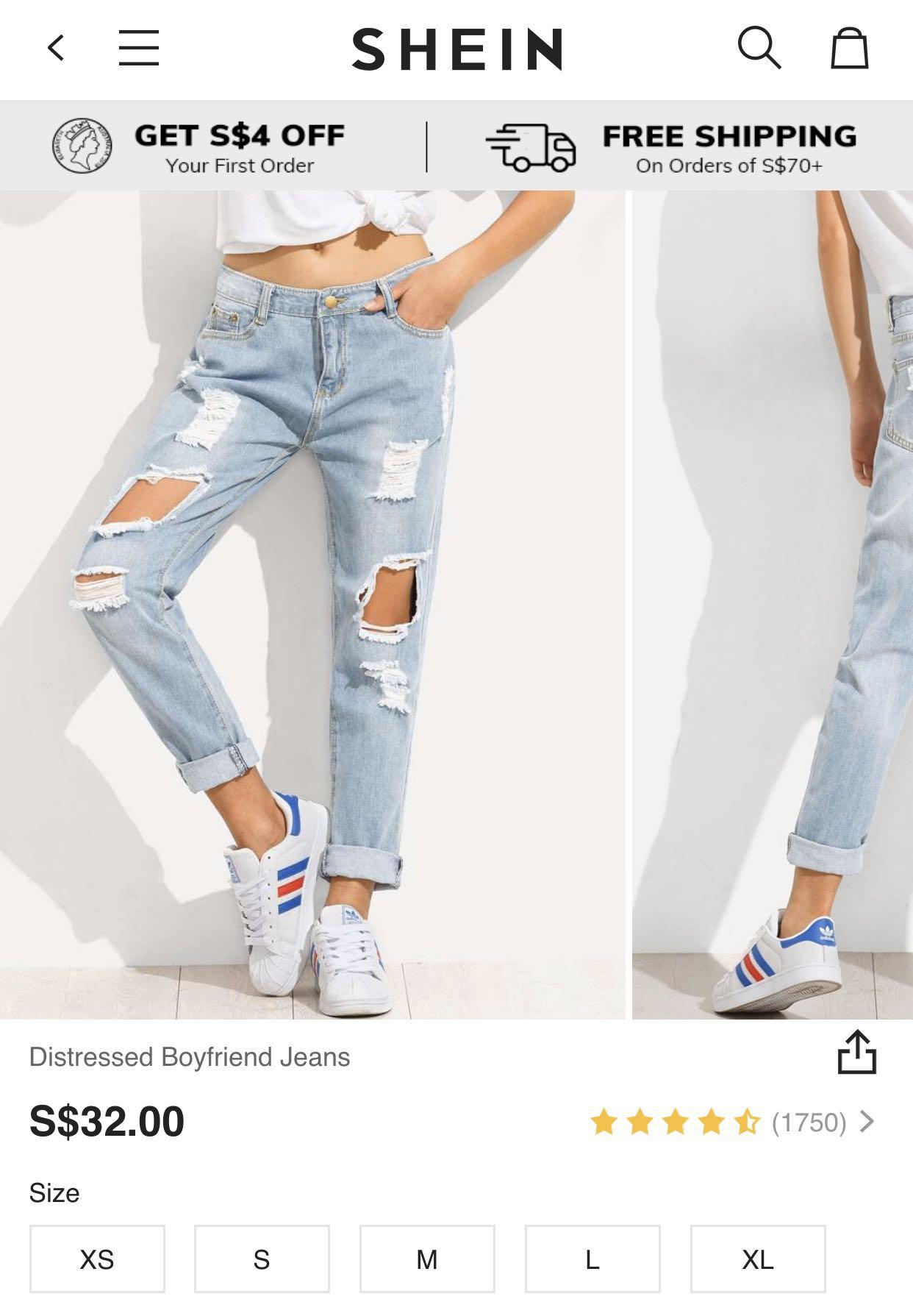 boyfriend jeans size 00