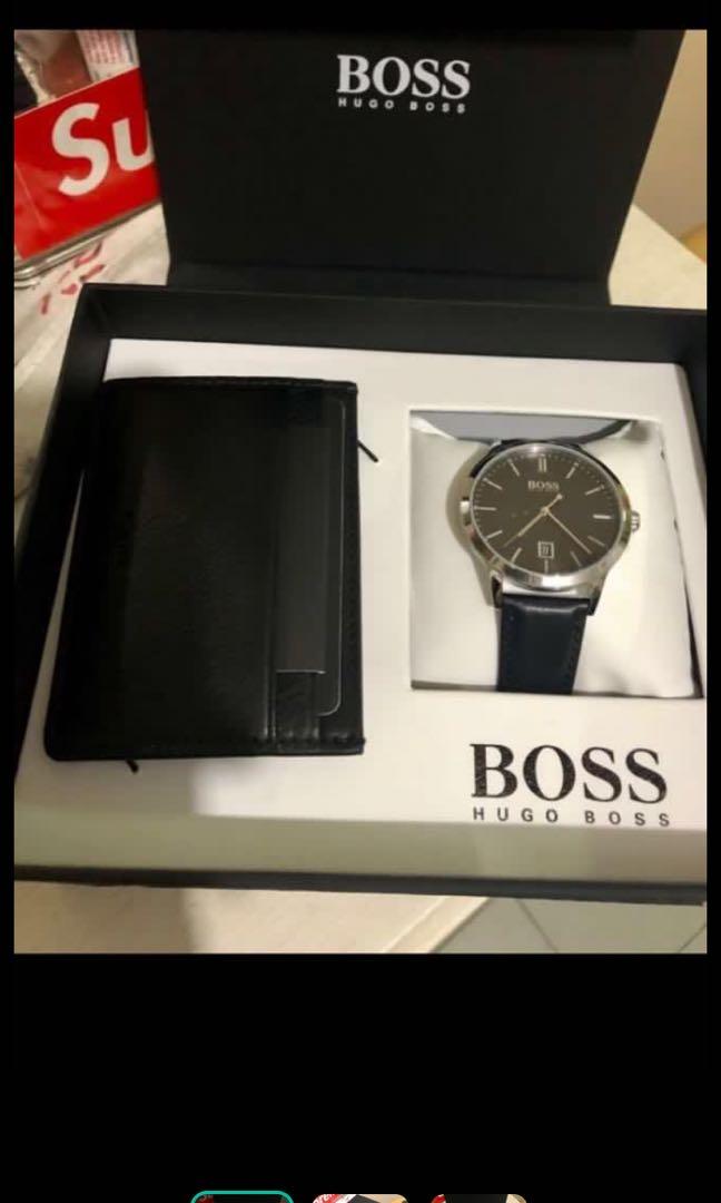 Hugo Boss Watch and Cardholder Set Men s Fashion Watches