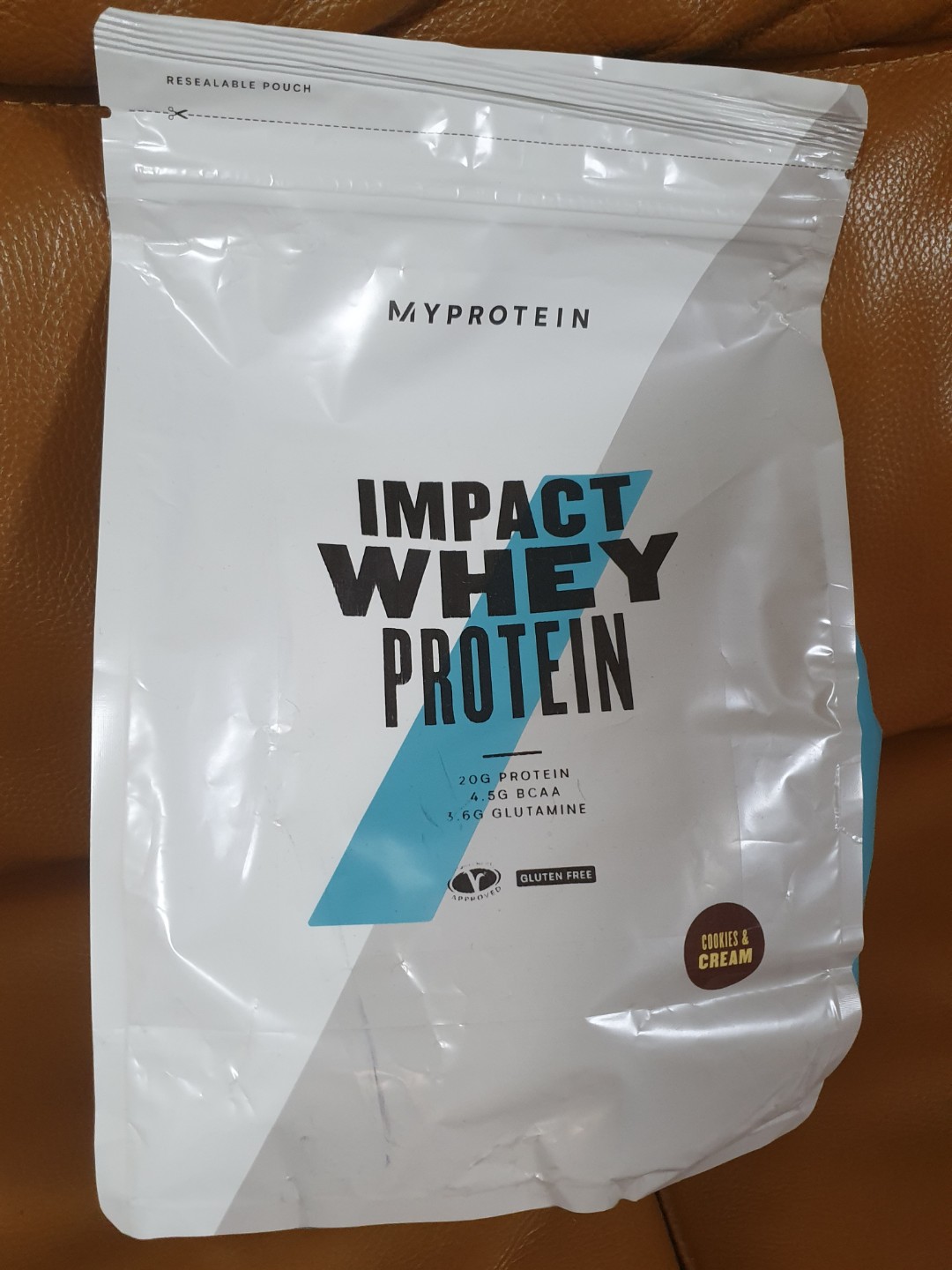Impact Whey Protein Cookies and Cream 1kg, Health & Nutrition, Health