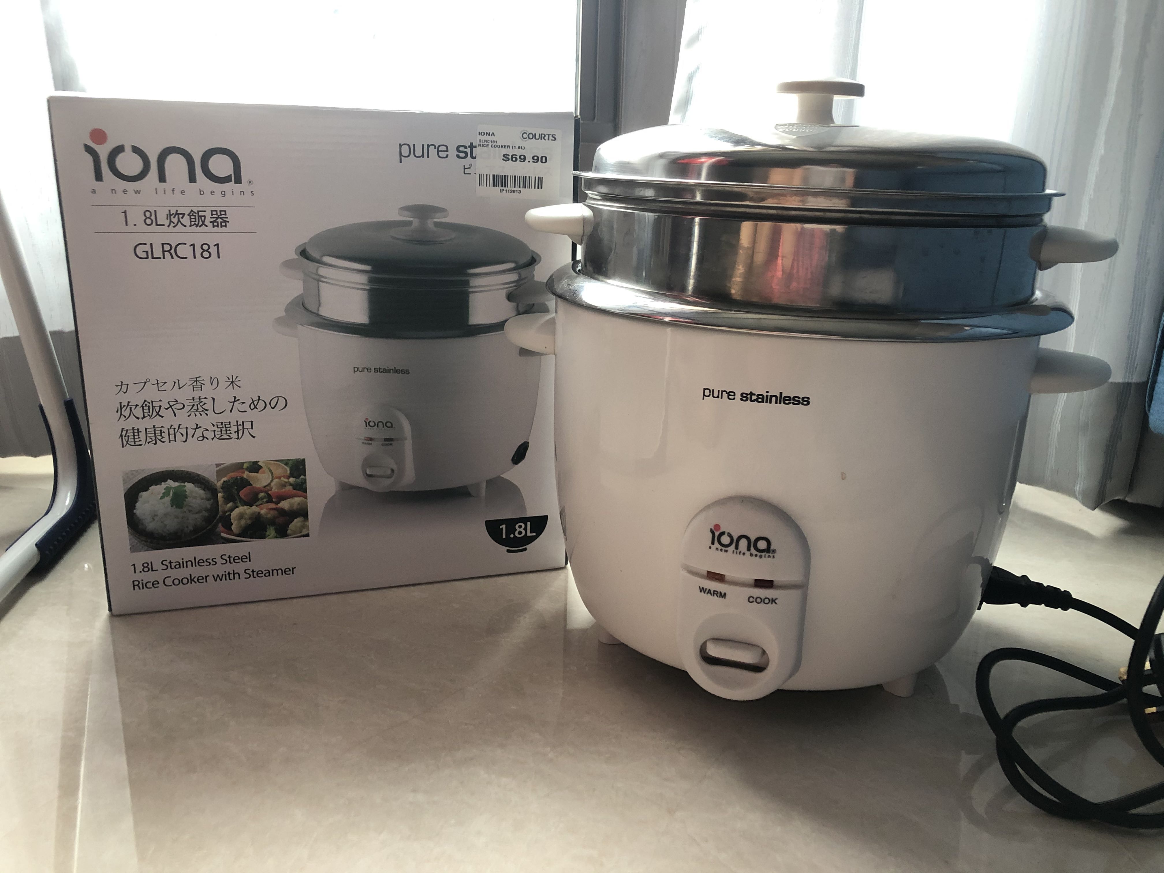 Iona stainless steel rice cooker outlet