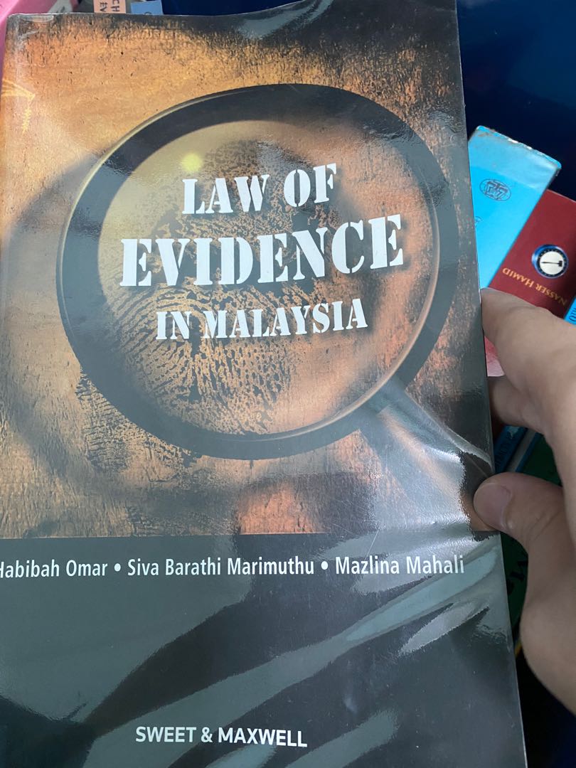 Law Of Evidence In Malaysia Books Stationery Books On Carousell