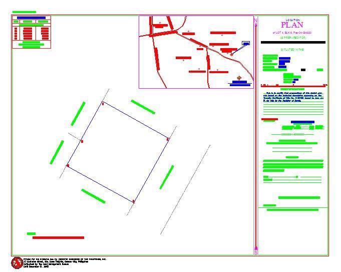 Lot plan Geodetic Engineer Relocation Survey Topographic (Category: Everything Else Others) located in Quezon City. Submitted by licensed_surveyor (Listing ID 273946390, Image 1). Description: Land surveyor Geodetic Engineer Lot Survey • Relocation of Boundary / Verification Survey / Title Verification / Subdivision Survey • Topographic Survey /Trees Mapping and Identification • Utilities / As-built Survey • Lot Plan with Vicinity Map (for Locati