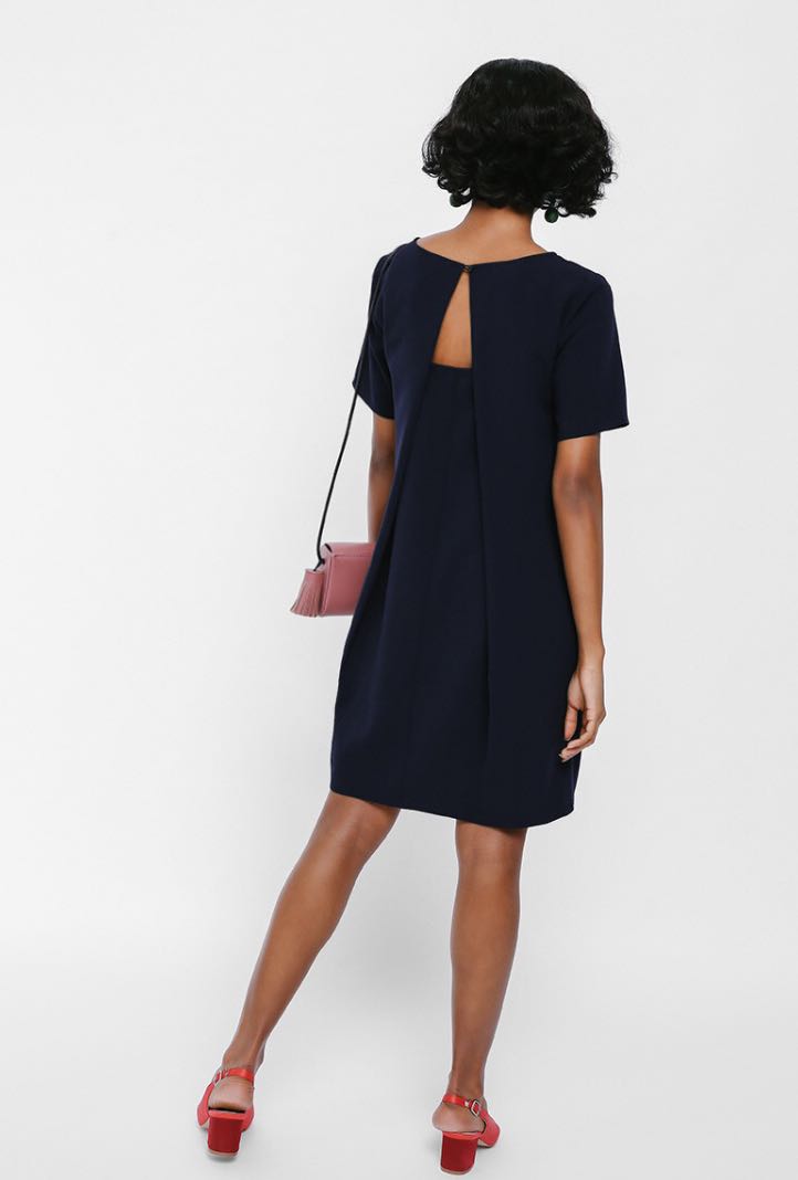 open back shift dress