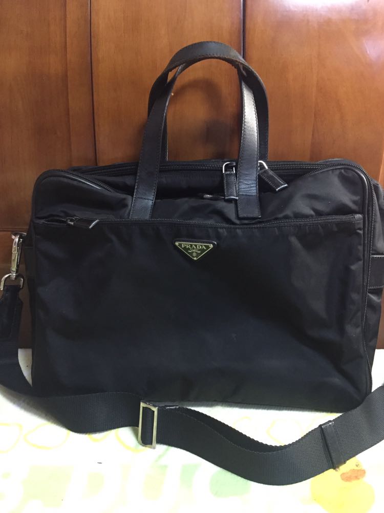 prada mens laptop bag