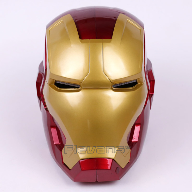 Marvel Avengers Ironman Iron Man Armor Helmet Head Face Mask Cosplay Costume Led Toy Toys Games Toys On Carousell