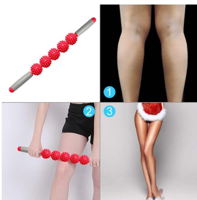 Muscle Massage Roller 5 Hedgehog Balls Anti Cellulite Slimming Health Beauty Hand Foot Care On Carousell