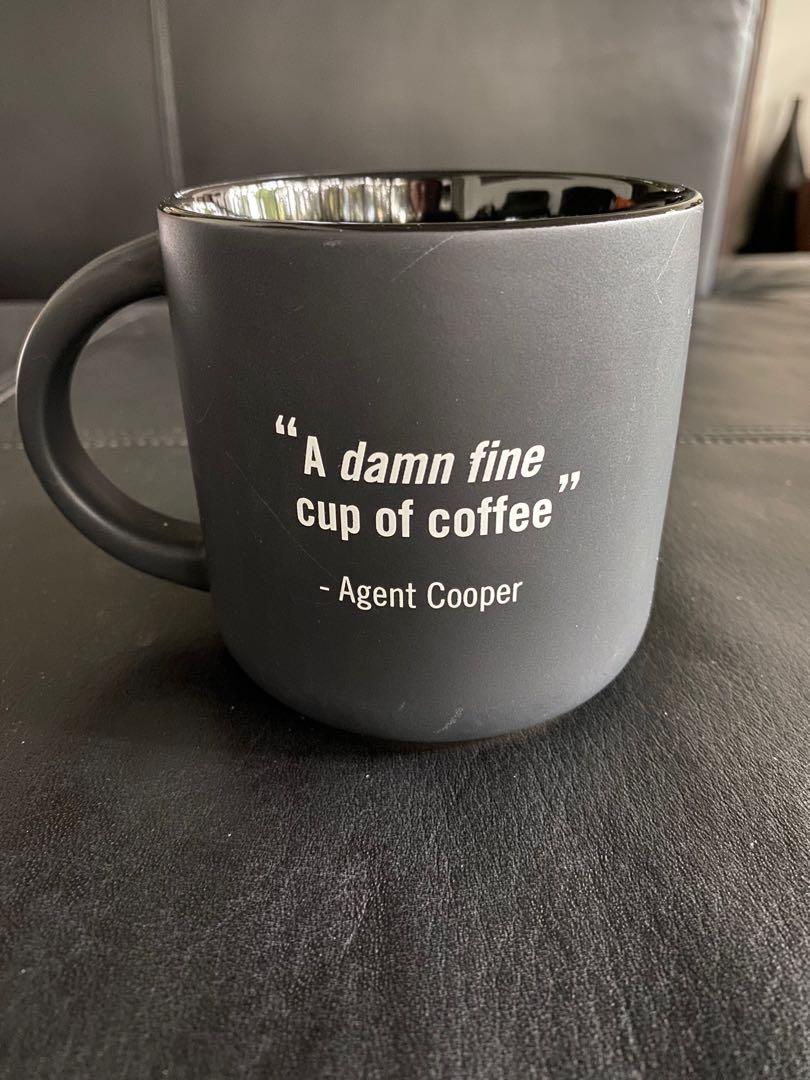 NEW Showtime Twin Peaks Agent Cooper A damn fine cup of coffee Black Mug  Tea Coffee, TV & Home Appliances, Kitchen Appliances, Kettles & Airpots on  Carousell