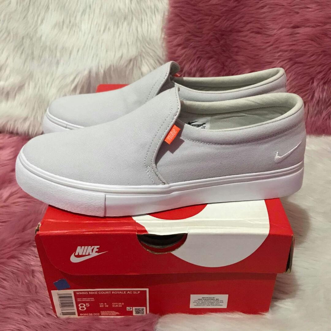 mens nike court royale ac slip on