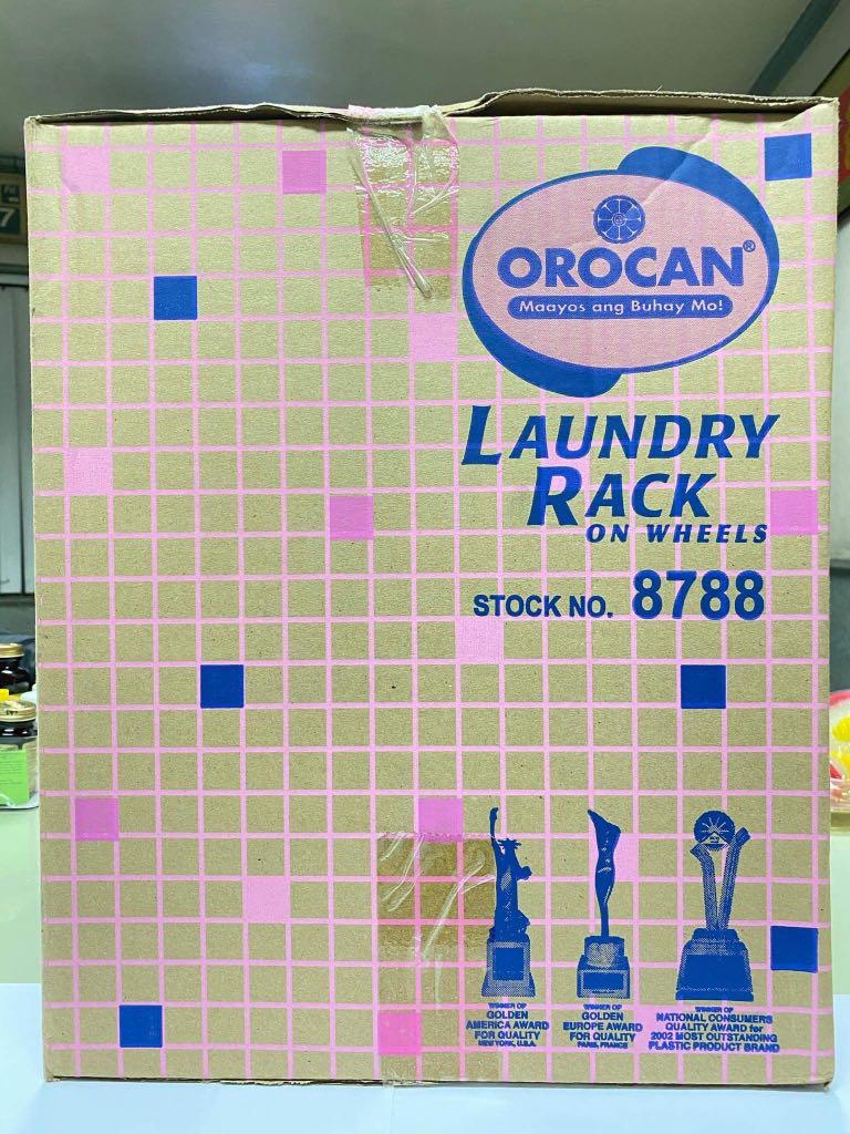 Orocan Laundry Rack on wheels, Furniture & Home Living, Home