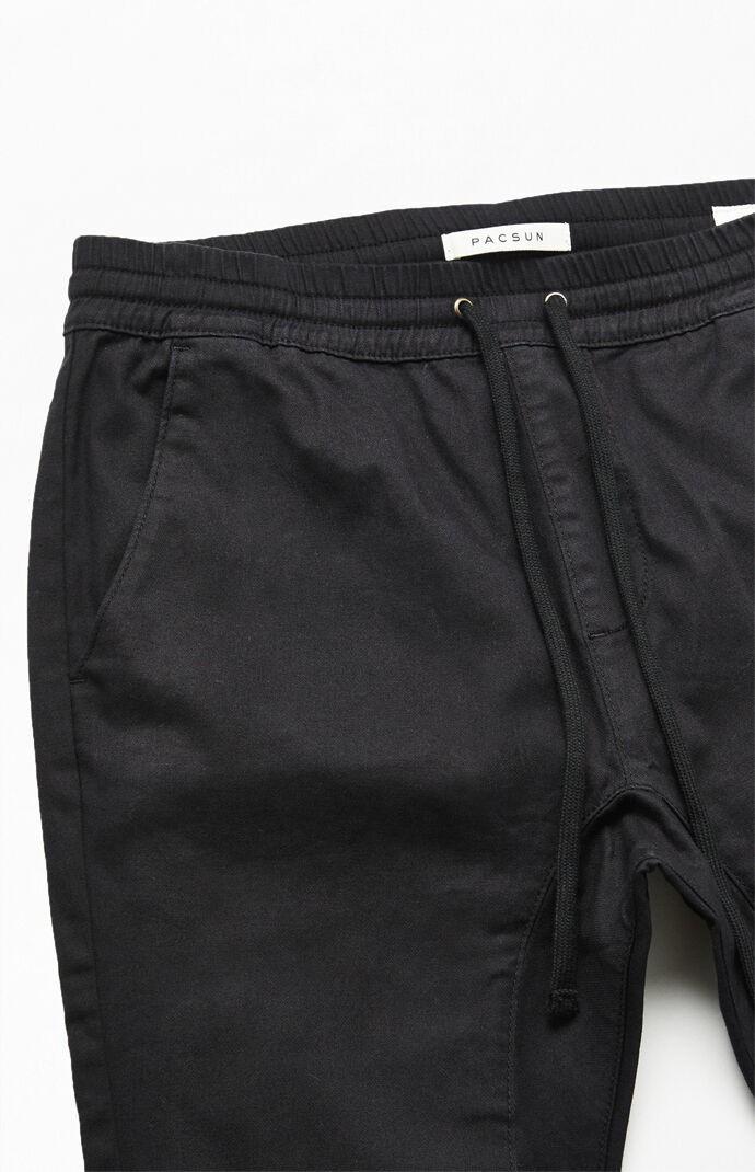 pacsun black skinny jogger pants