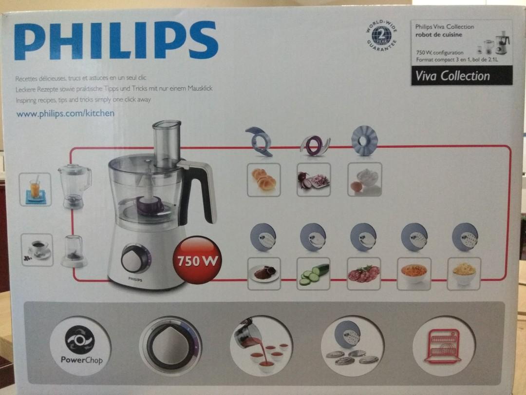 Philips Food Processor HR7761, TV & Home Appliances, Kitchen Appliances