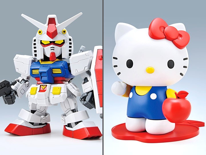 Wallpaper Gundam vs hello kitty For iPhone