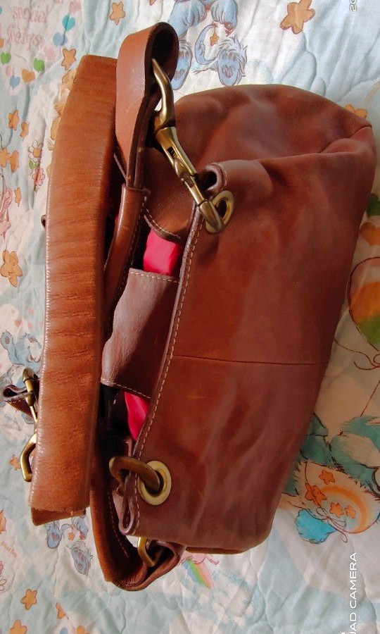 ralph lauren tan leather bag