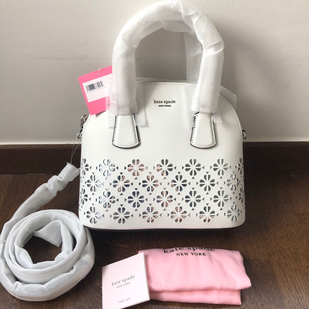 sylvia perforated large satchel