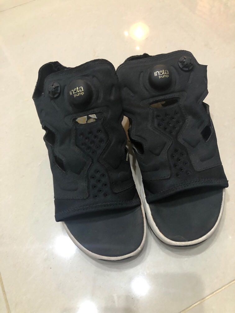 REEBOK INSTAPUMP FURY Black Sandal Women s Fashion Footwear