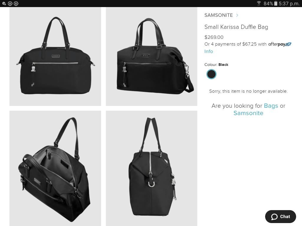 Samsonite karissa duffle bag new arrivals