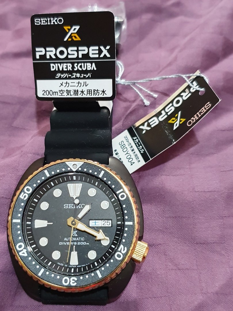 BNIB Seiko Prospex SBDY004 Black Turtle - Japan Edition, Men's Fashion,  Watches & Accessories, Watches on Carousell
