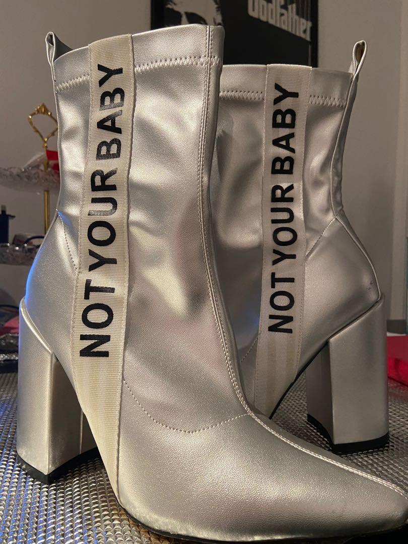 Public desire deals silver boots