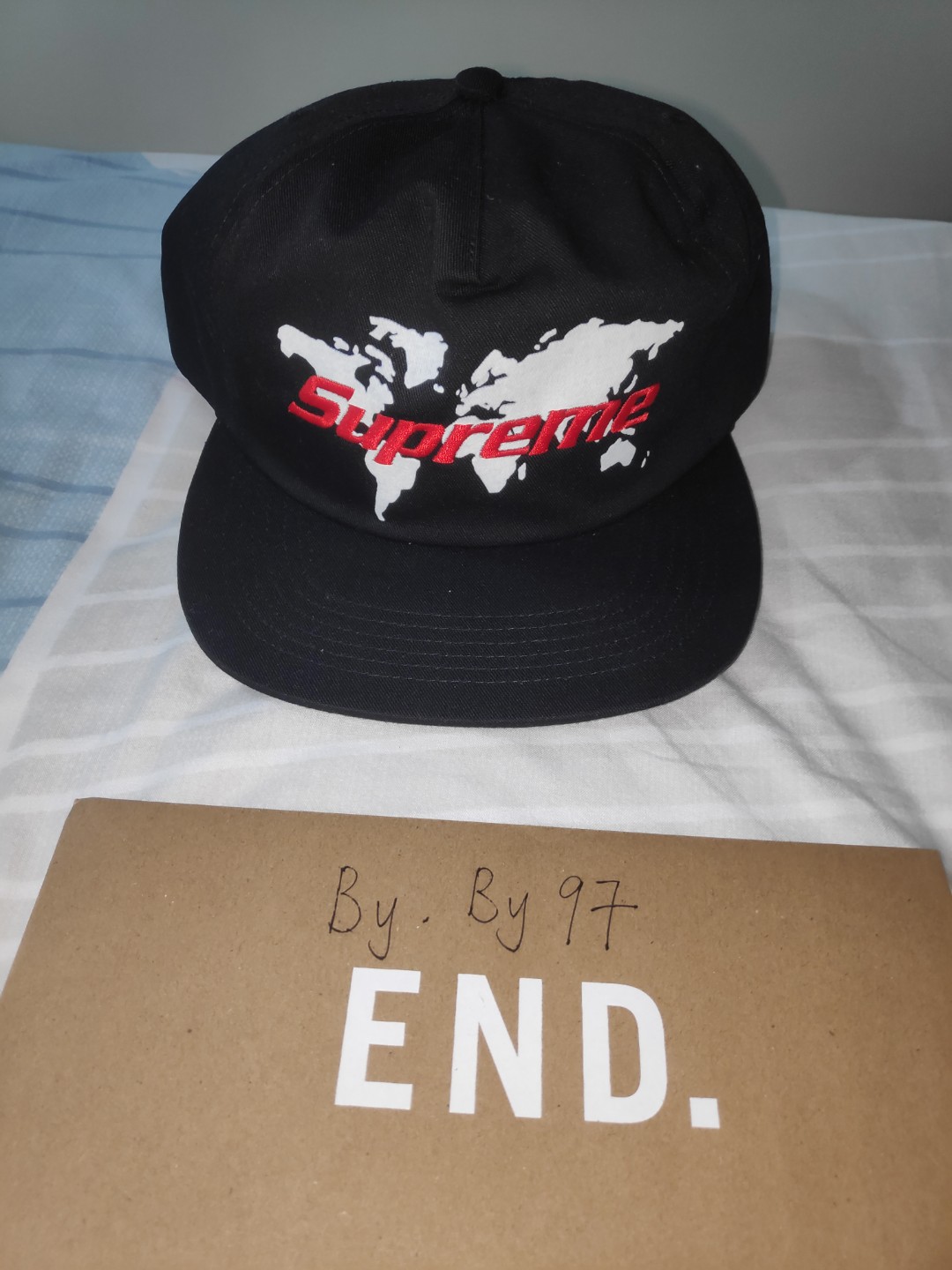Supreme World Map Cap 5 panel Men s Fashion Watches