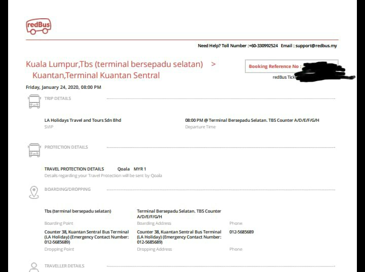 Tiket Bus Tbs Kuantan 24 Jan 2020 Looking For On Carousell