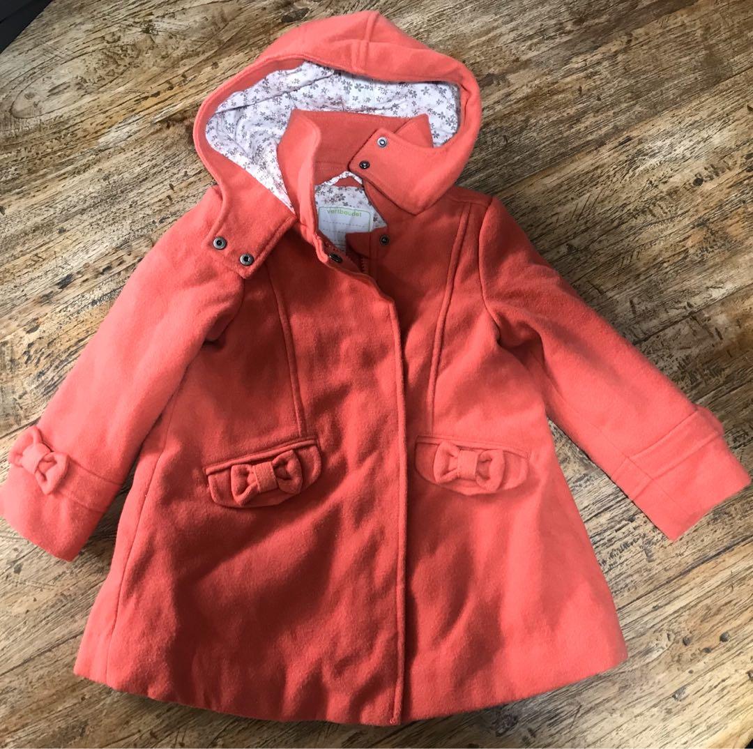 vertbaudet baby wearing coat