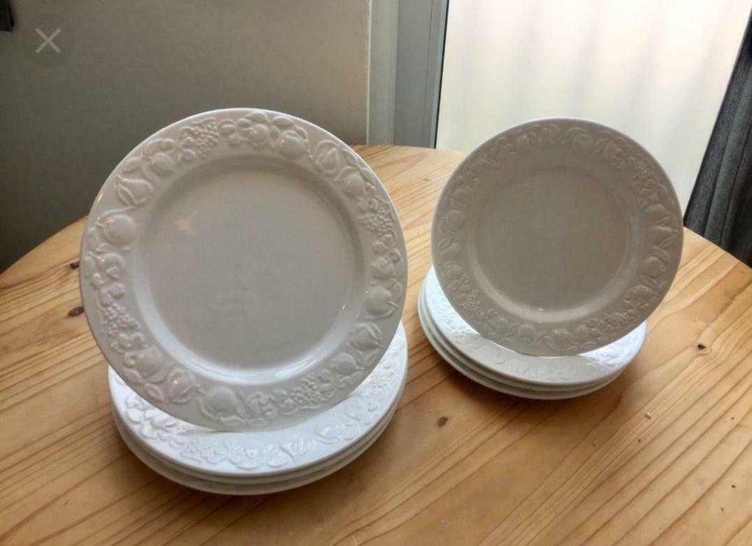 Vintage Collectible FRANCO BY QUADRIFOGLIO WHITE DINNERWARE Made