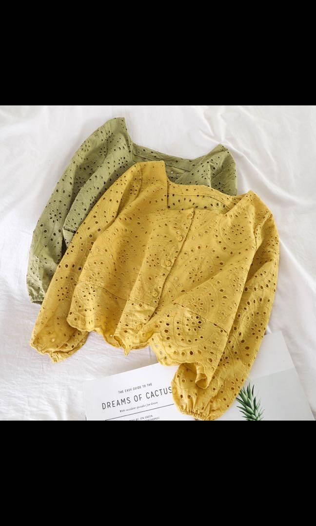 womens yellow summer tops