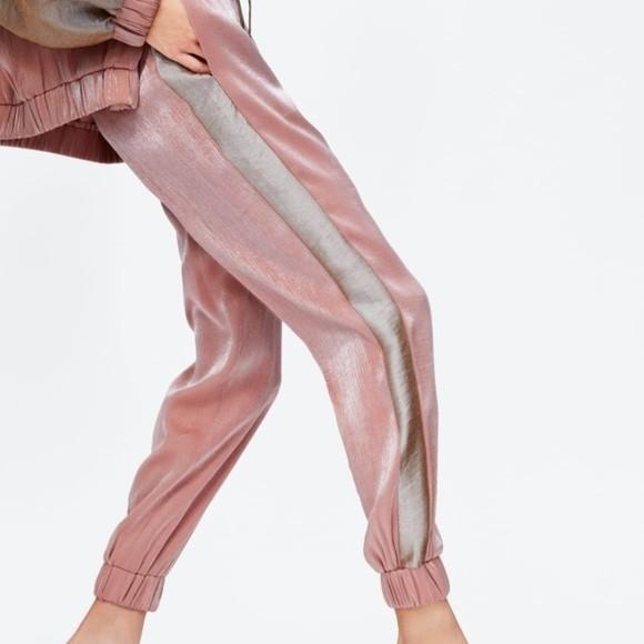 metallic joggers womens