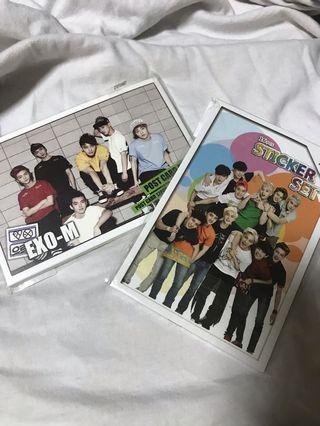 EXO 卡片組+貼紙組