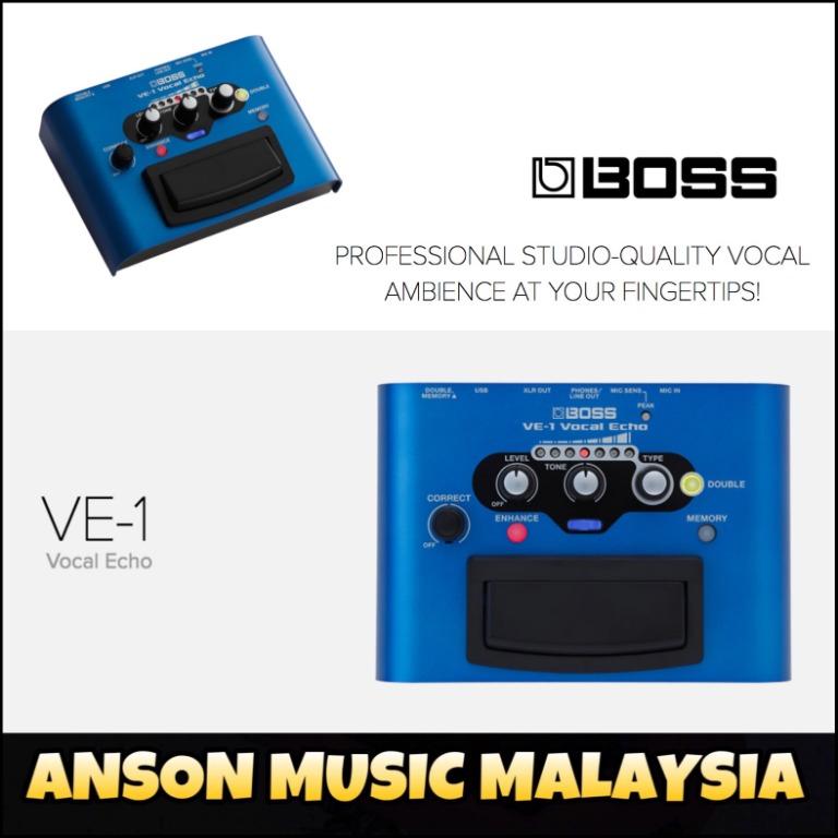 Boss Ve 1 Vocal Echo Pedal Ve1 Music Media Music Accessories On Carousell