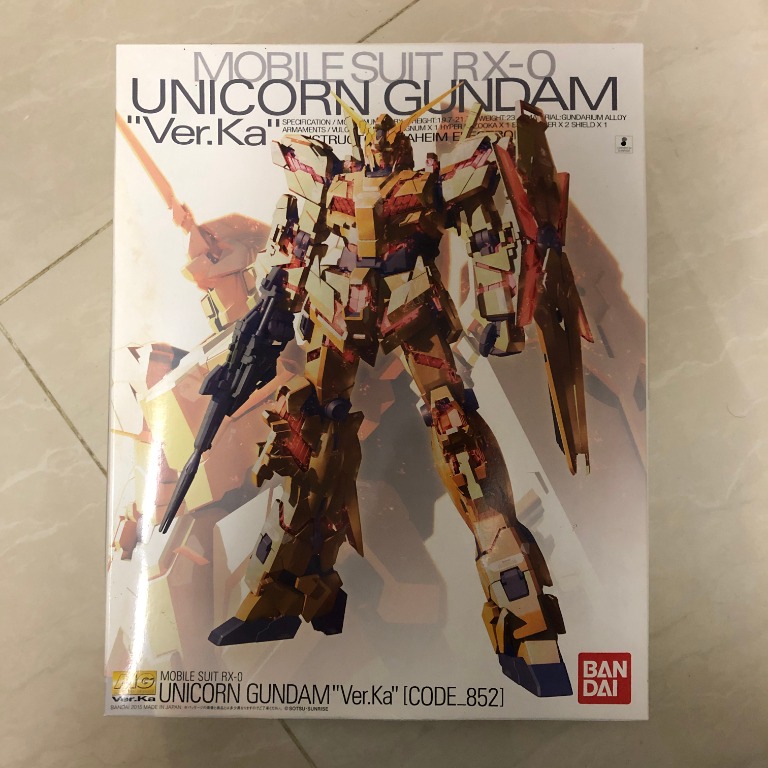 MG 1/100 ユニコーンガンダム Ver.KA CODE_852 香港限定