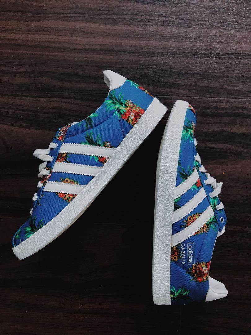 adidas gazelle floral print