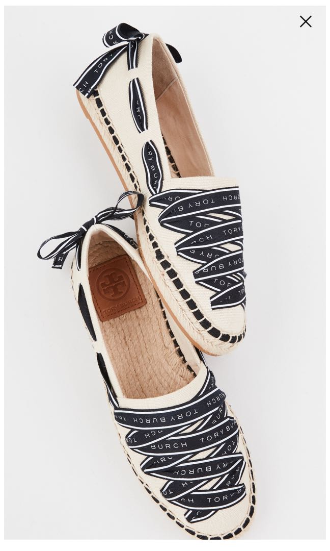 Tory Burch Lace Up Espadrilles, Women's Fashion, Footwear, Flats on  Carousell