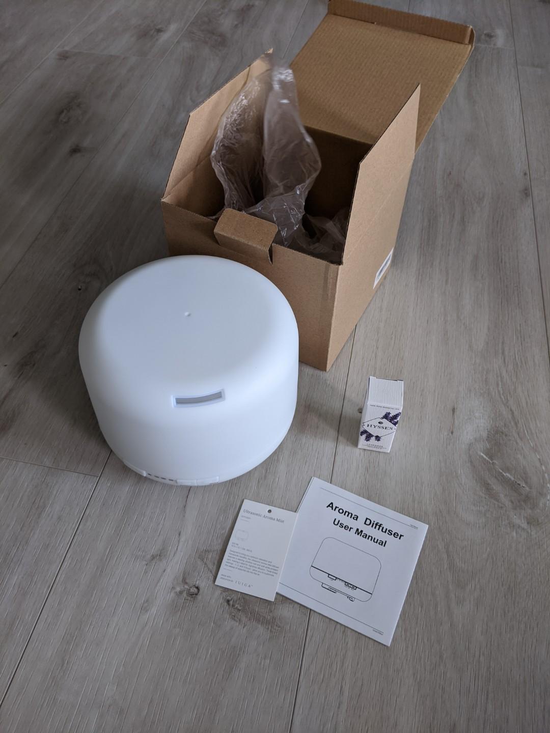 [BNIB] IUIGA Muji Style Ultrasonic Humidifier Aroma Diffuser with free