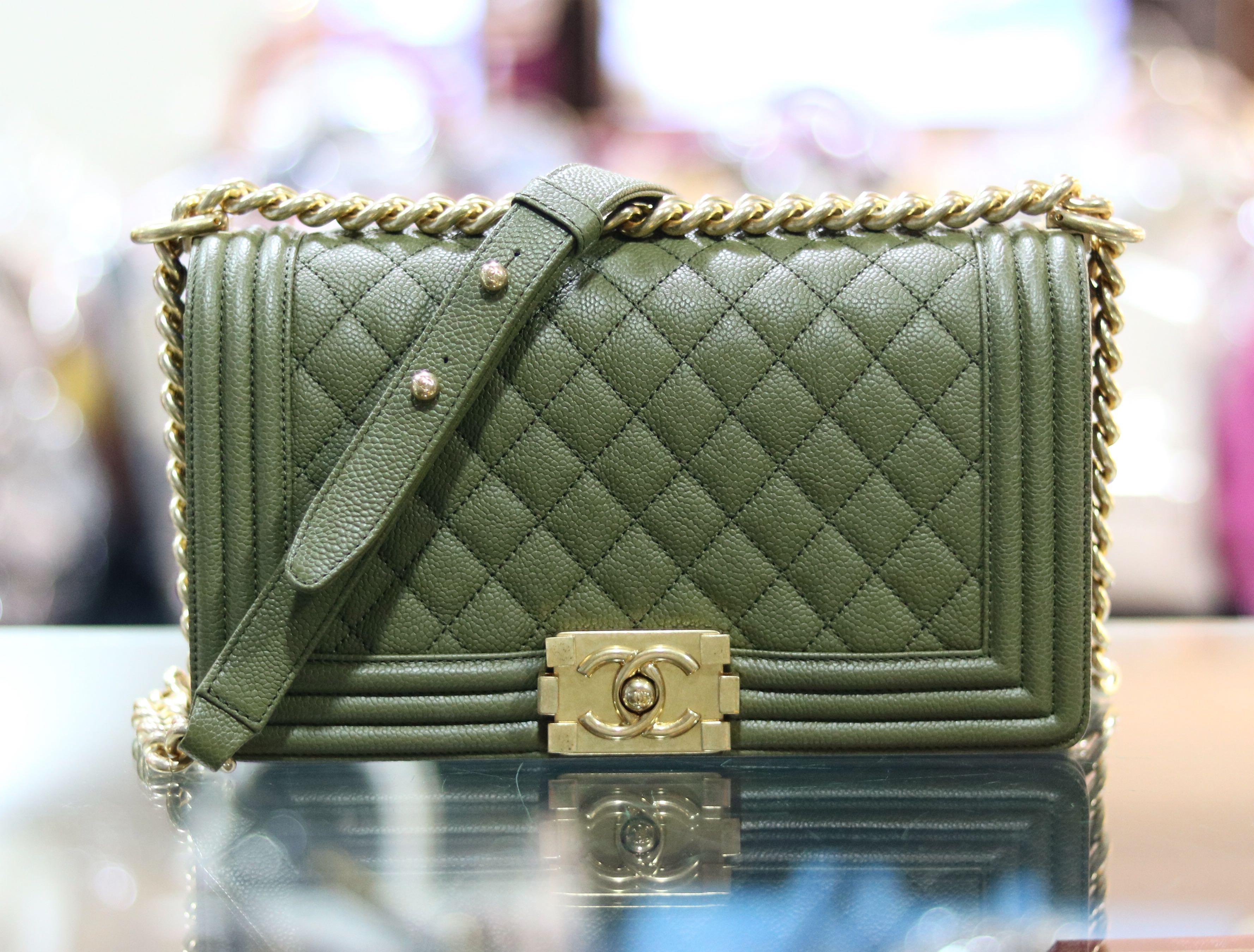 Chanel Boy Old Medium Flap Bag Luxury Bags Wallets on Carousell