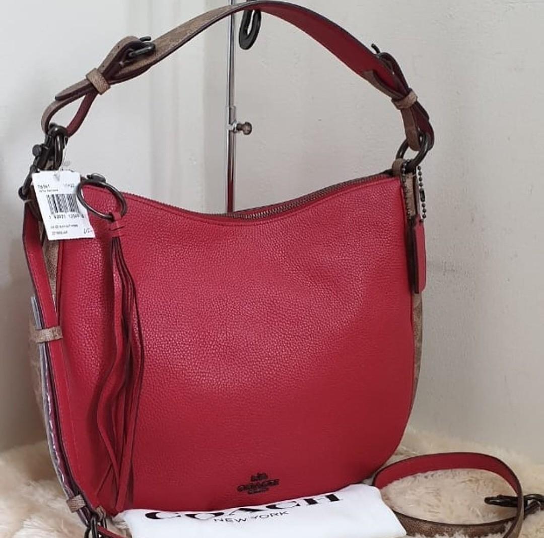 Coach sutton hobo red 2025