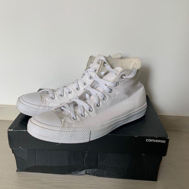 White converse high new arrivals tops size 2