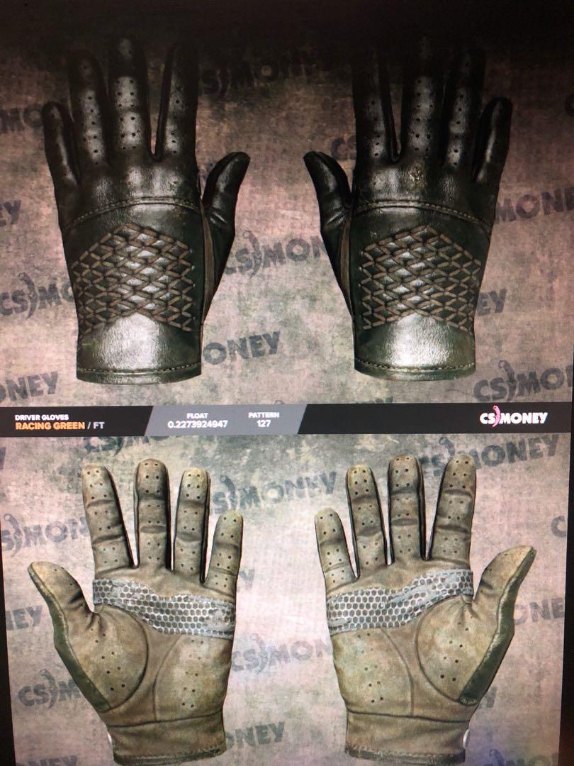 Csgo Skins Driver Gloves Racing Green, Video Gaming, Gaming Accessories