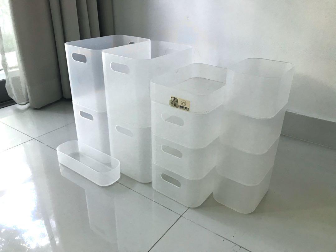 Muji and Daiso storage organizer, Furniture & Home Living, Home Improvement  & Organisation, Storage Boxes & Baskets on Carousell