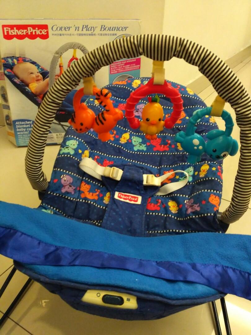 Fisher price cover and play bouncer store