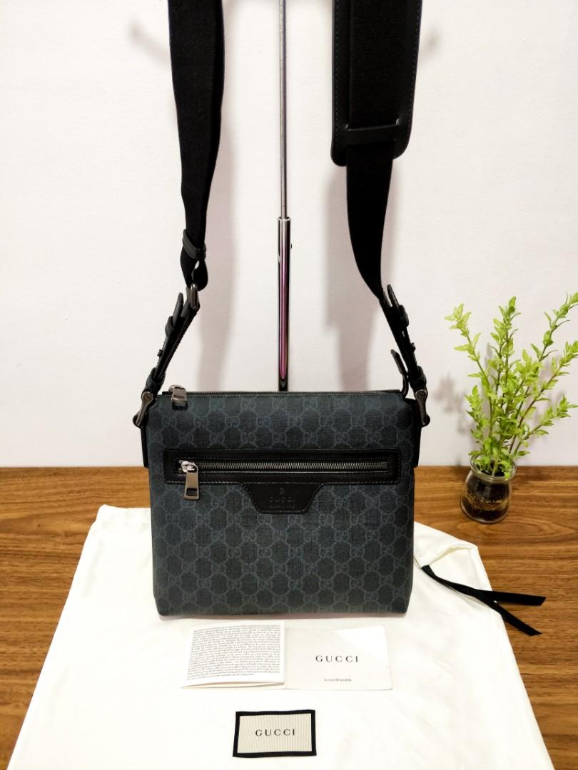 Gucci supreme messenger store bag real vs fake