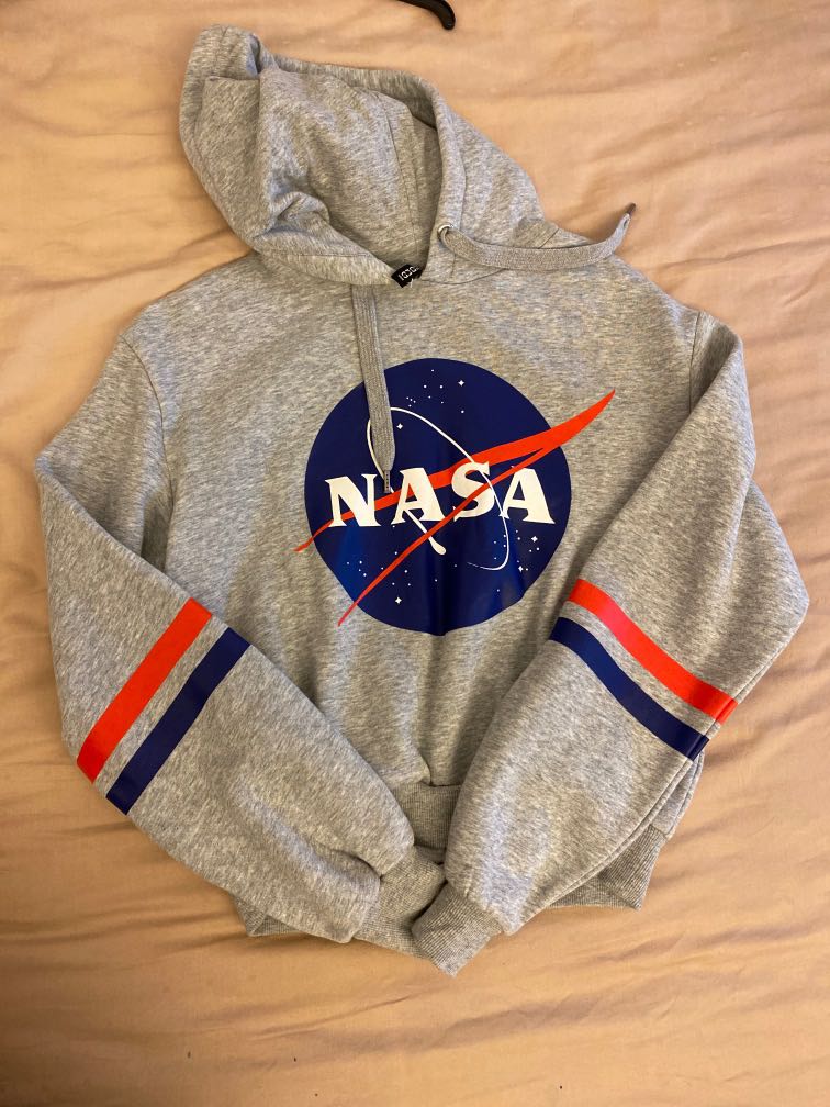 Nasa cropped store hoodie h&m