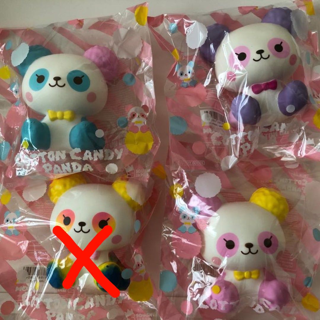 Cotton candy 2025 panda squishy